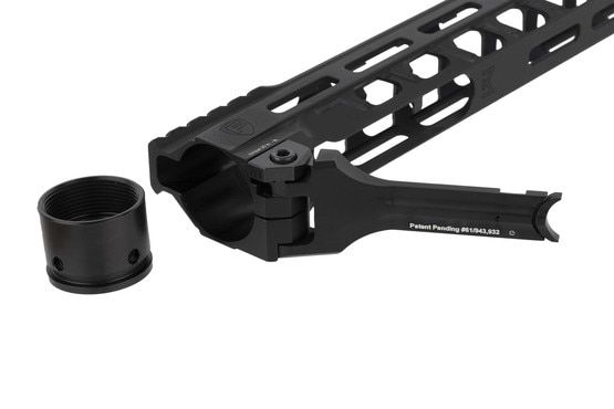 9.6in Fortis Switch Mod 2 AR-15 handguard accepts M-LOK accessories and includes the proprietary barrel nut